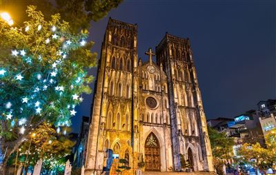 St.Joseph Kathedrale bei Nacht